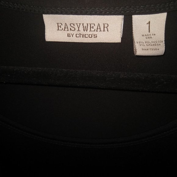 Chico's Easywear Black Dress 1( Size 8-10 US) - Picture 2 of 3